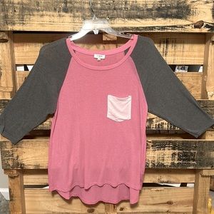 Umgee size small baseball tee 3/4 sleeves